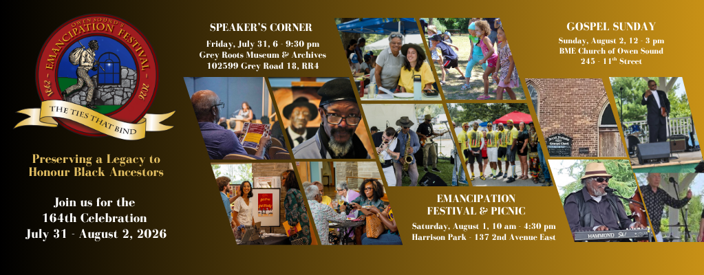 Event image Owen Sound Emancipation Festival Inspirational Sunday